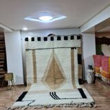 Large Berber Beni Ouarain Rug 300x200cm - Graphic & Chic Design