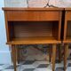 Pair of bedside tables with tapered legs, 1960s/70s