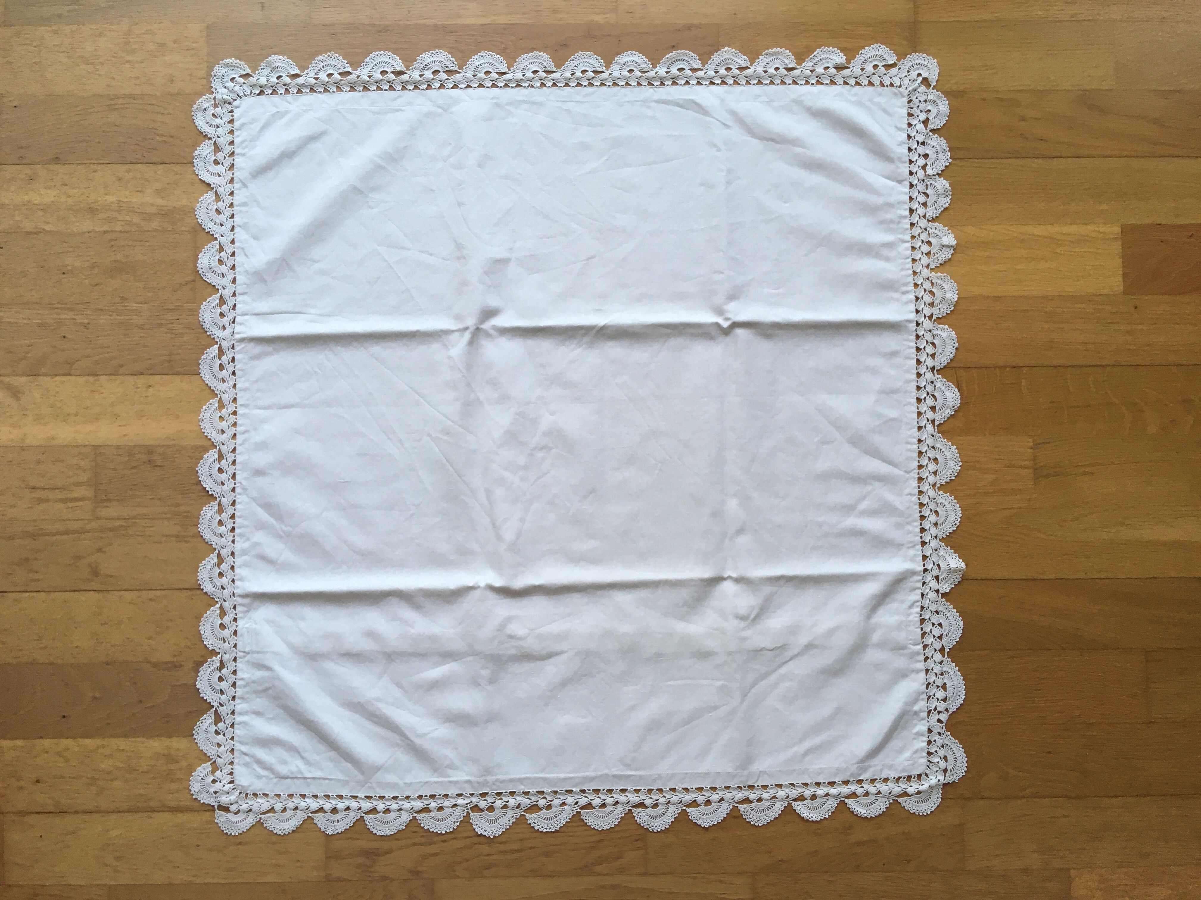 1900s lace square pillowcase