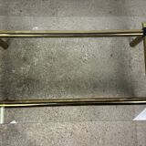 Vintage Italian coffee table 80'S in brass and iron
