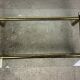 Table basse italienne vintage 80'S en laiton et fer