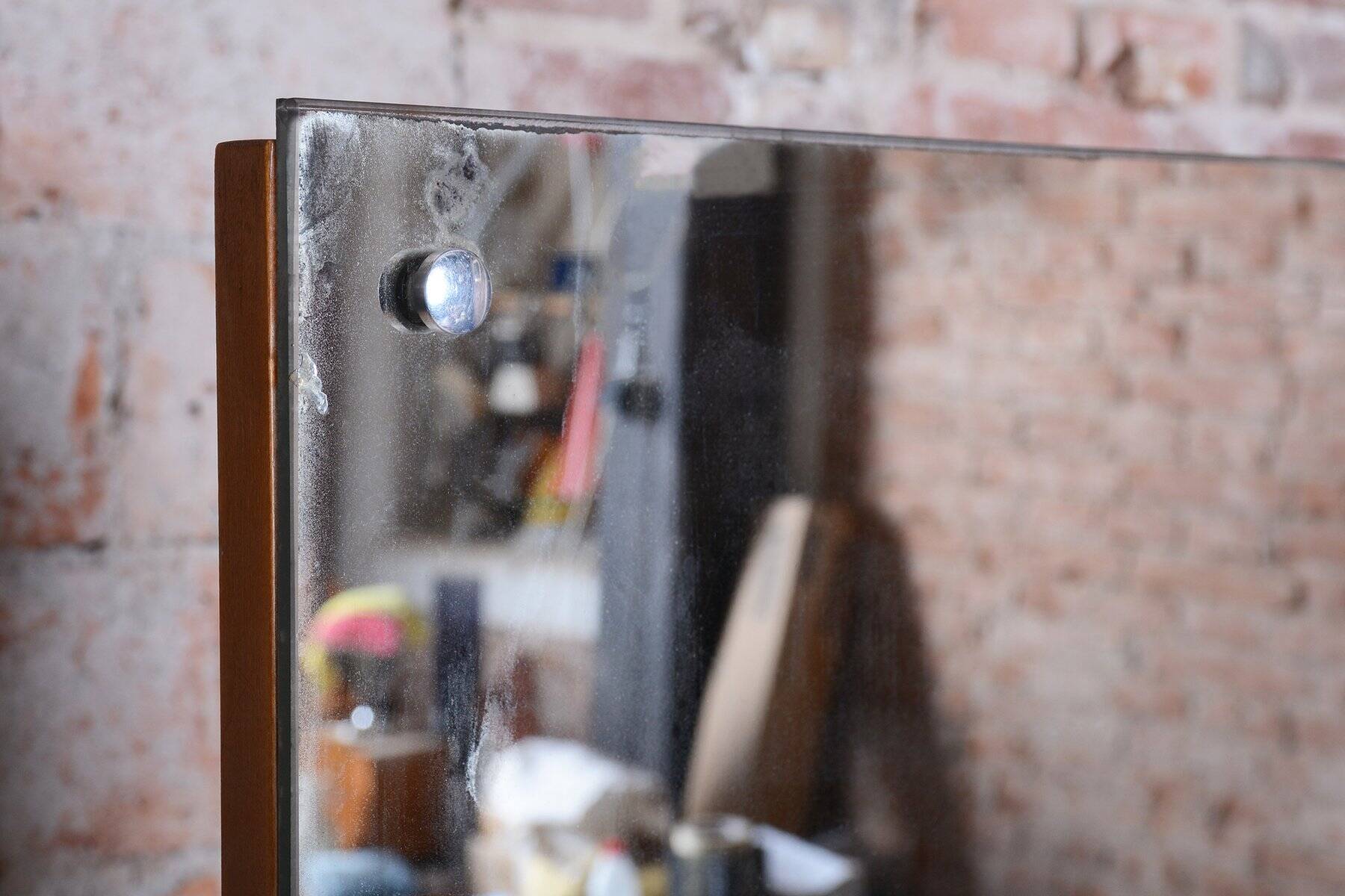 Art Deco Ash Dressing Mirror by J. Halabala for Up Zavody, Czech, 1930s
