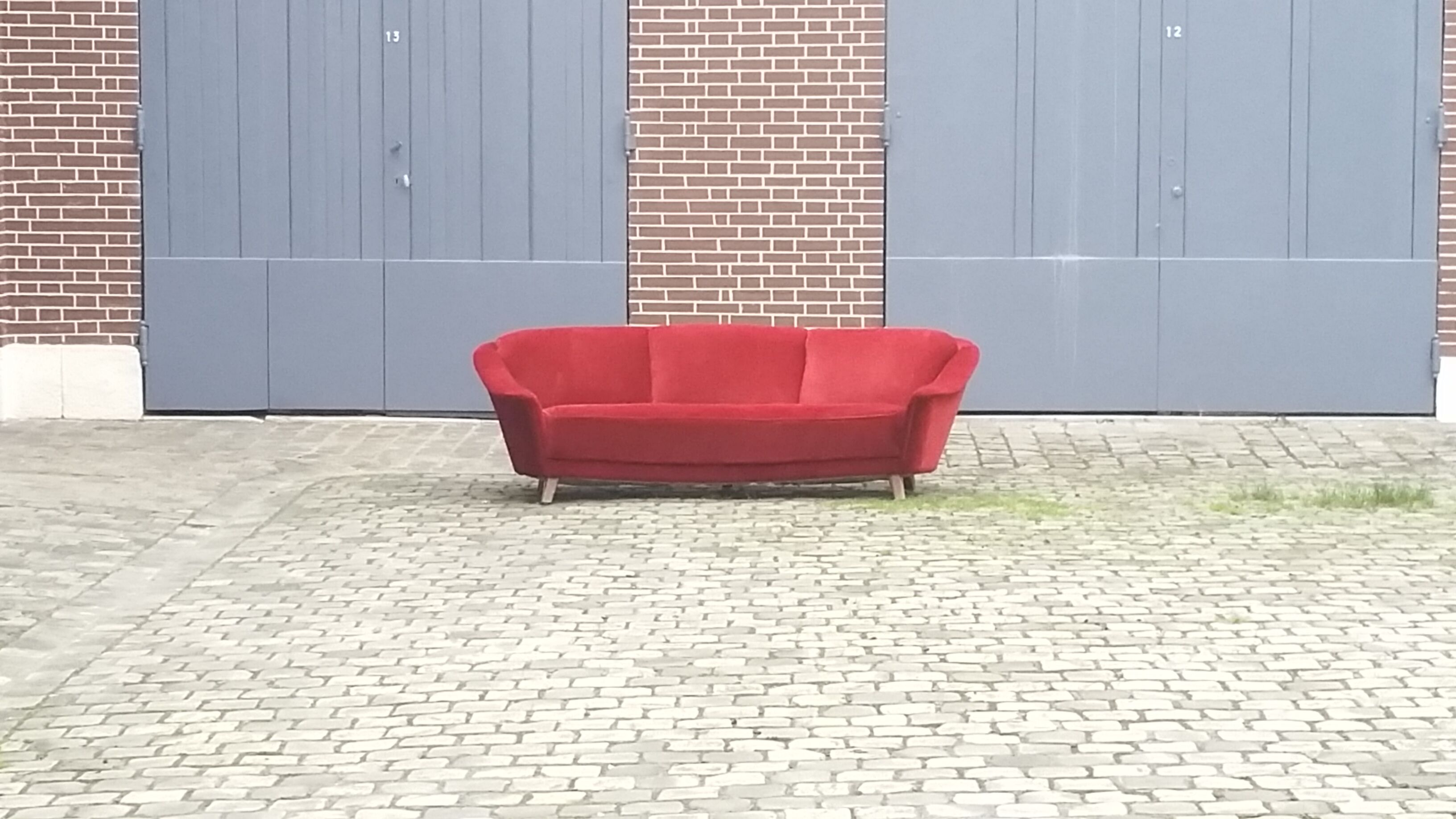 Arc years 50/60 Curved Arc styl Italian sofa