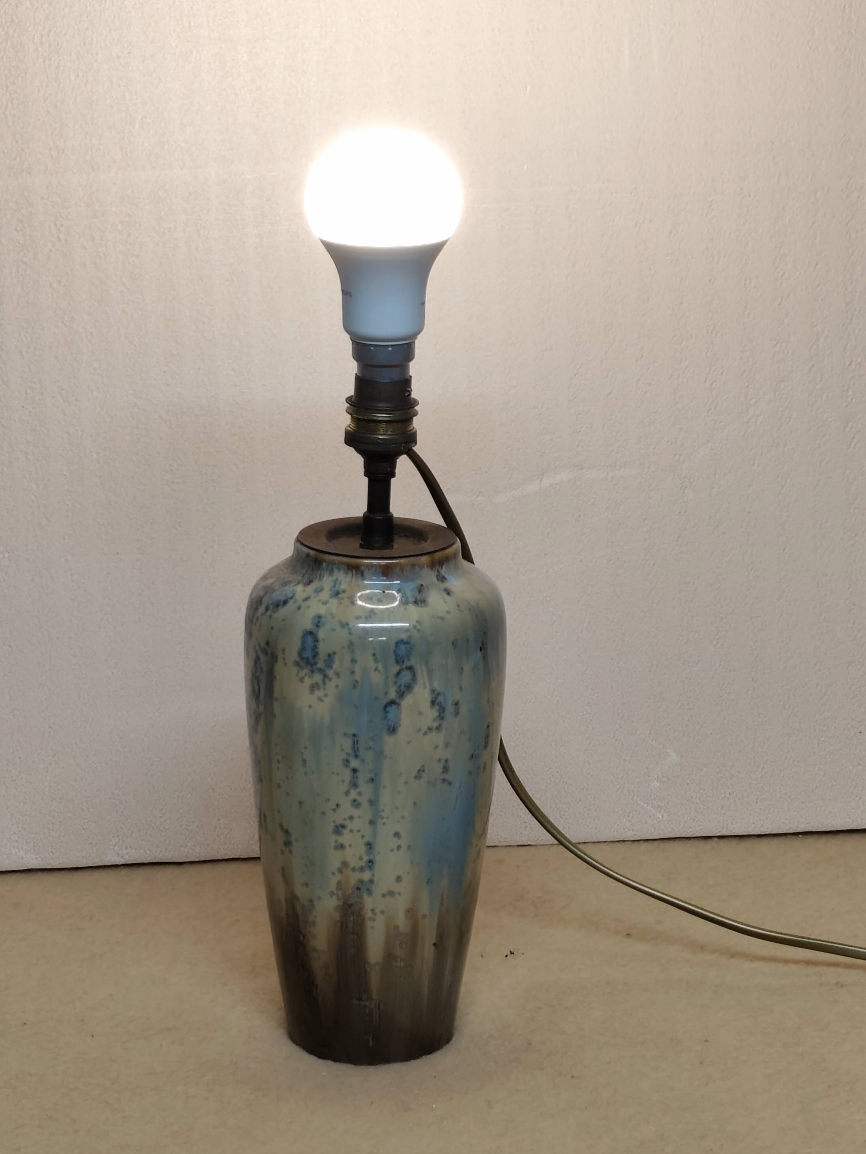 Lamp base signed "pierrefonds"