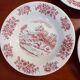 Set of 4 deep plates, Gien earthenware.
