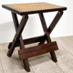 Old stool in cannage