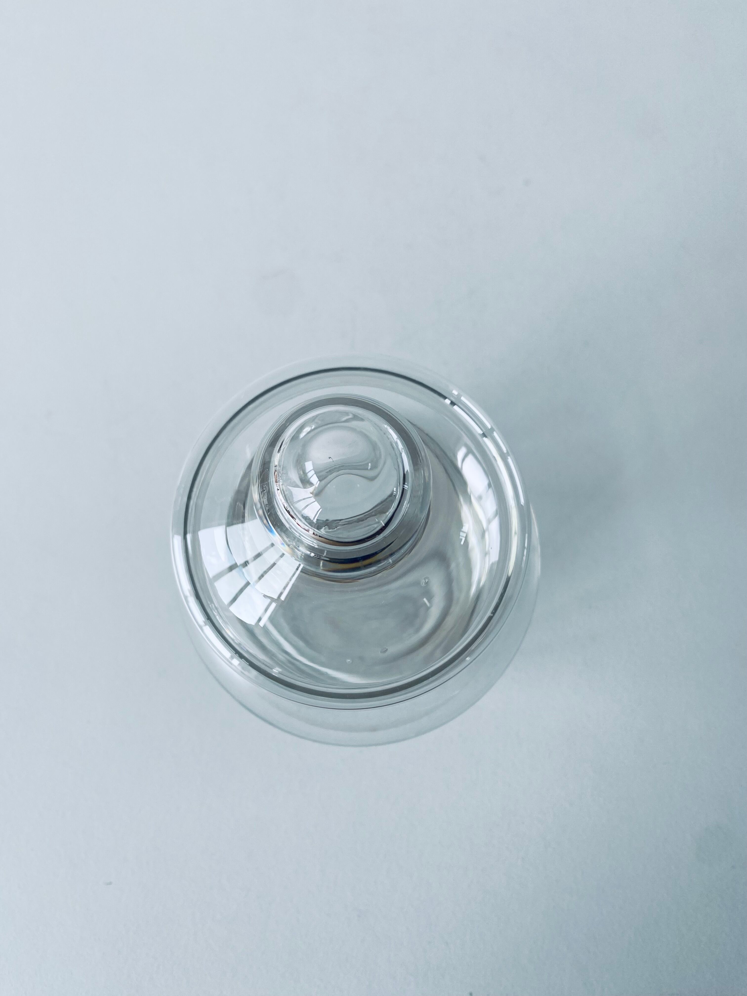 Apothecary shaped glass bottle