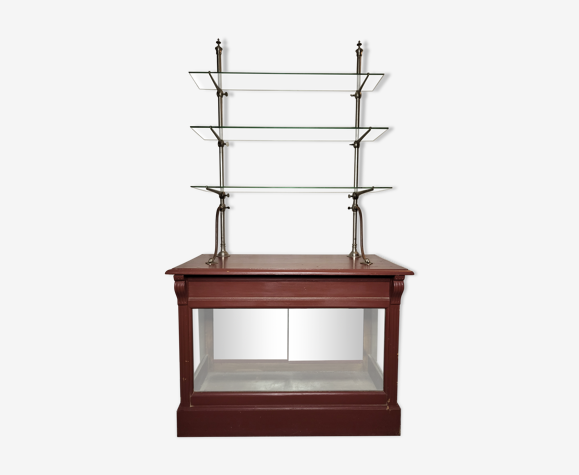 Meuble étagère vitrine de magasin Années 30
