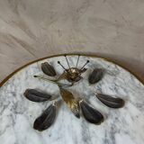 Cendrier fleur en laiton