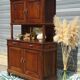 Buffet de cuisine, vaisselier ancien en noyer