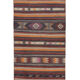 Turkish kilim runner with modern design, boho nomadic stair runner 80 x 512 cm