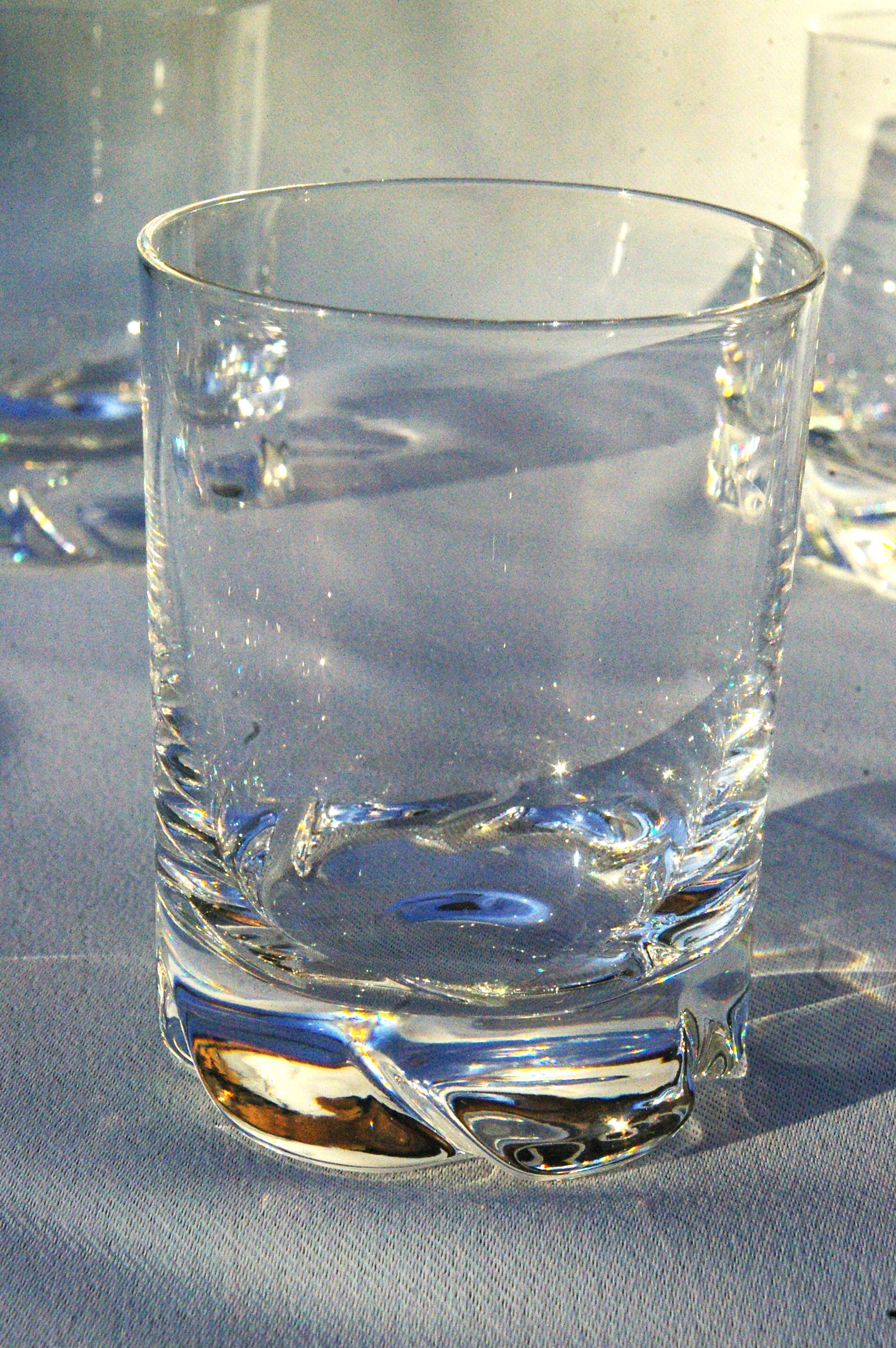 3 glasses of Whisky Rum Porto crystal cups of Daum model Blanzey H 7,7cm