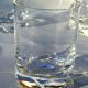 3 glasses of Whisky Rum Porto crystal cups of Daum model Blanzey H 7,7cm