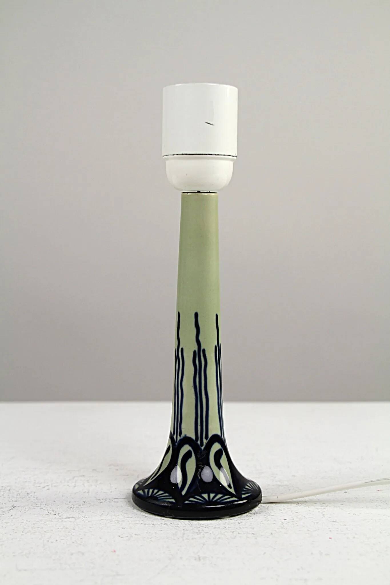 Art Nouveau Ceramic Table Lamp — Rörstrand, Sweden, circa 1910s/1920s