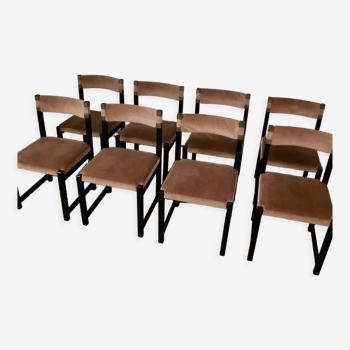 Oak dining chairs by Emiel Veranneman for Decoene Belgium