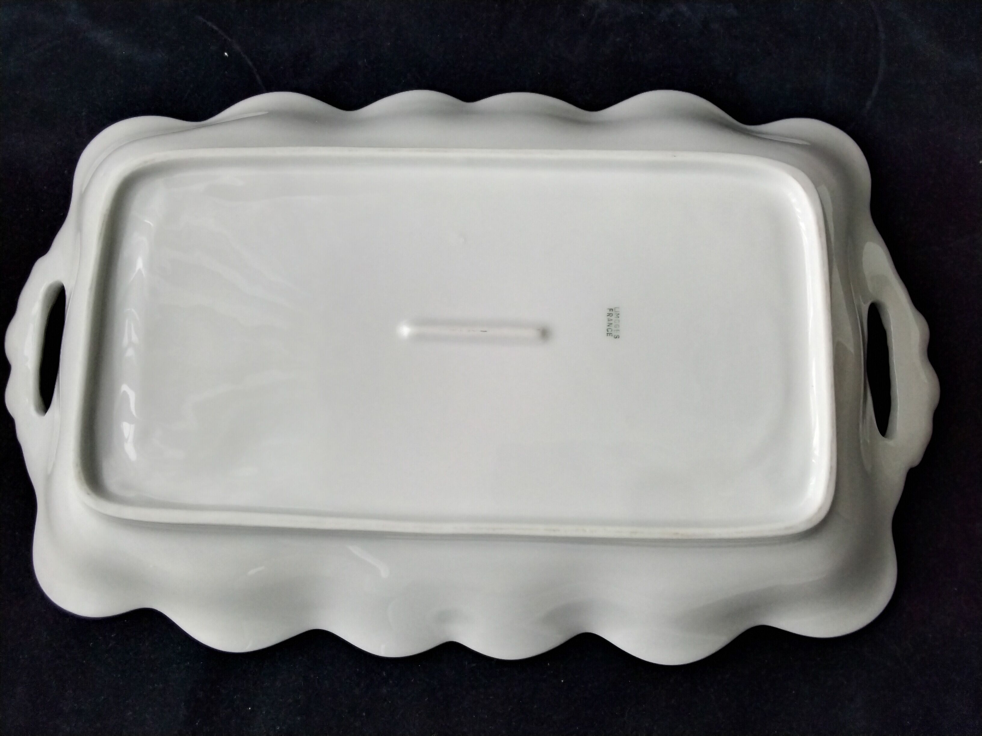 Porcelain asparagus dish from Limoges