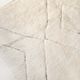 Moroccan Berber carpet blessed ouarain ecru with black diamonds engraved 295x213cm