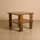 Pair of walnut coffee tables by Mario Marenco for Mobil Girgi 70's