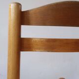 Pair of rustic straw chairs