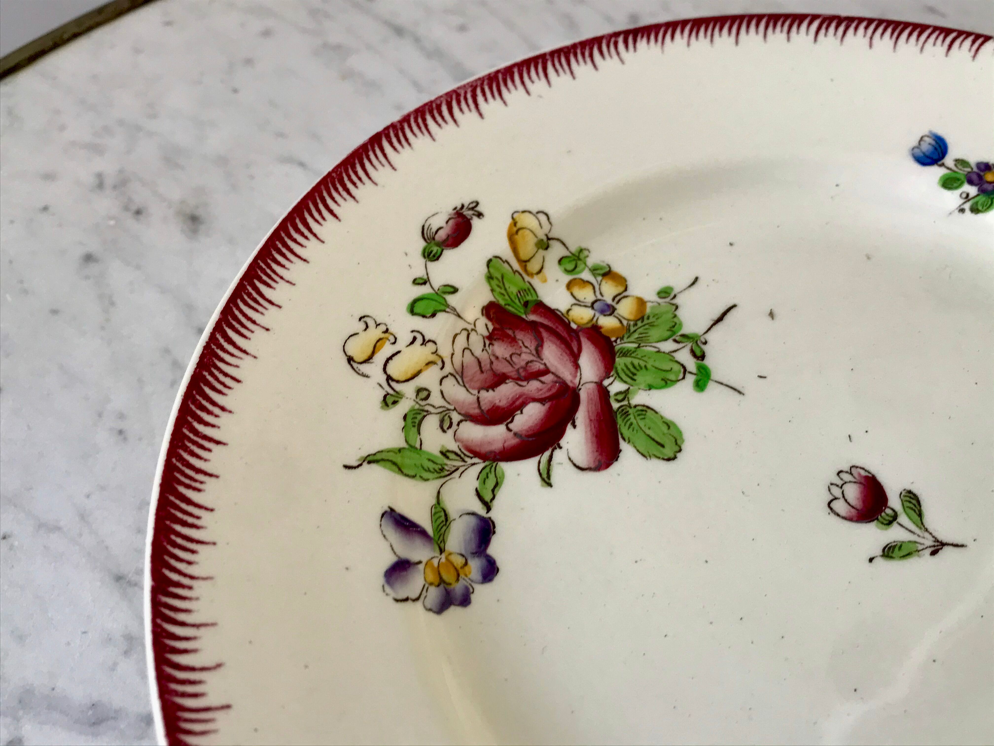 stocking compotier / serving dish Villeroy & Boch La Louvière Belgian manufacture in Iron Earth early
