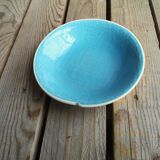 Blue Saucer in Faience from Salins Collection Deauville