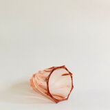 Small vase in pink glass