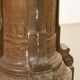 Old classical style column in painted terracotta, Italy, 19th century.