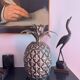 Seau à glace argenté ananas année 70