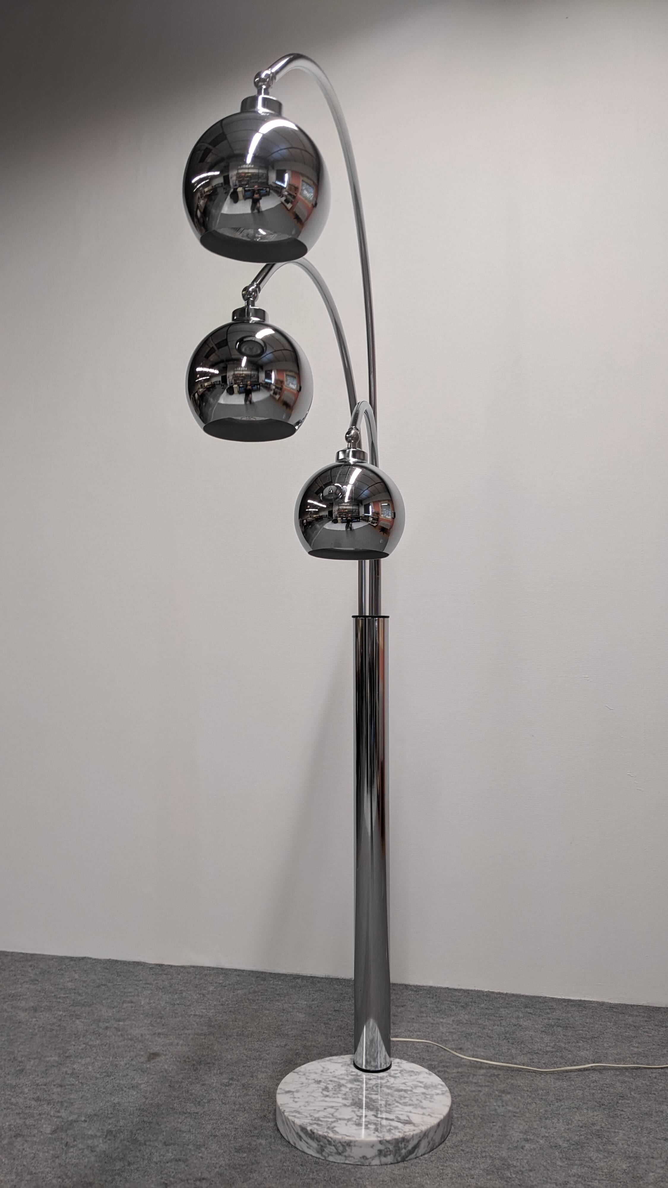 Lampadaire Muguet Eye ball Space age de Goffredo Reggiani, Italie vers 1970