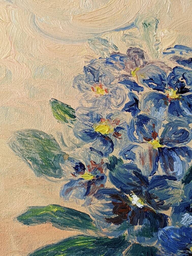 Acrylic on canvas still life bohemian countryside decoration small format