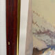 Old painting, snow landscape signed Salanon, mid-20th century