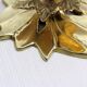 Brass floral candle holder