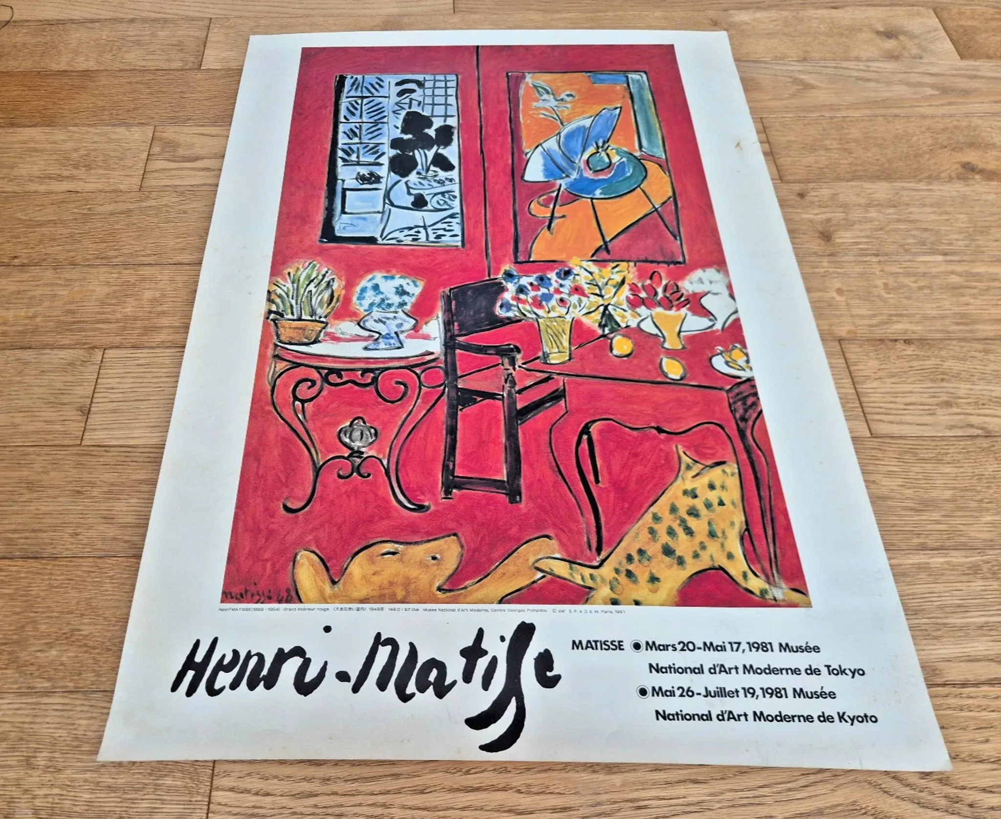 Matisse - Large Red Interior 1948 - Japan 1981 - Original poster