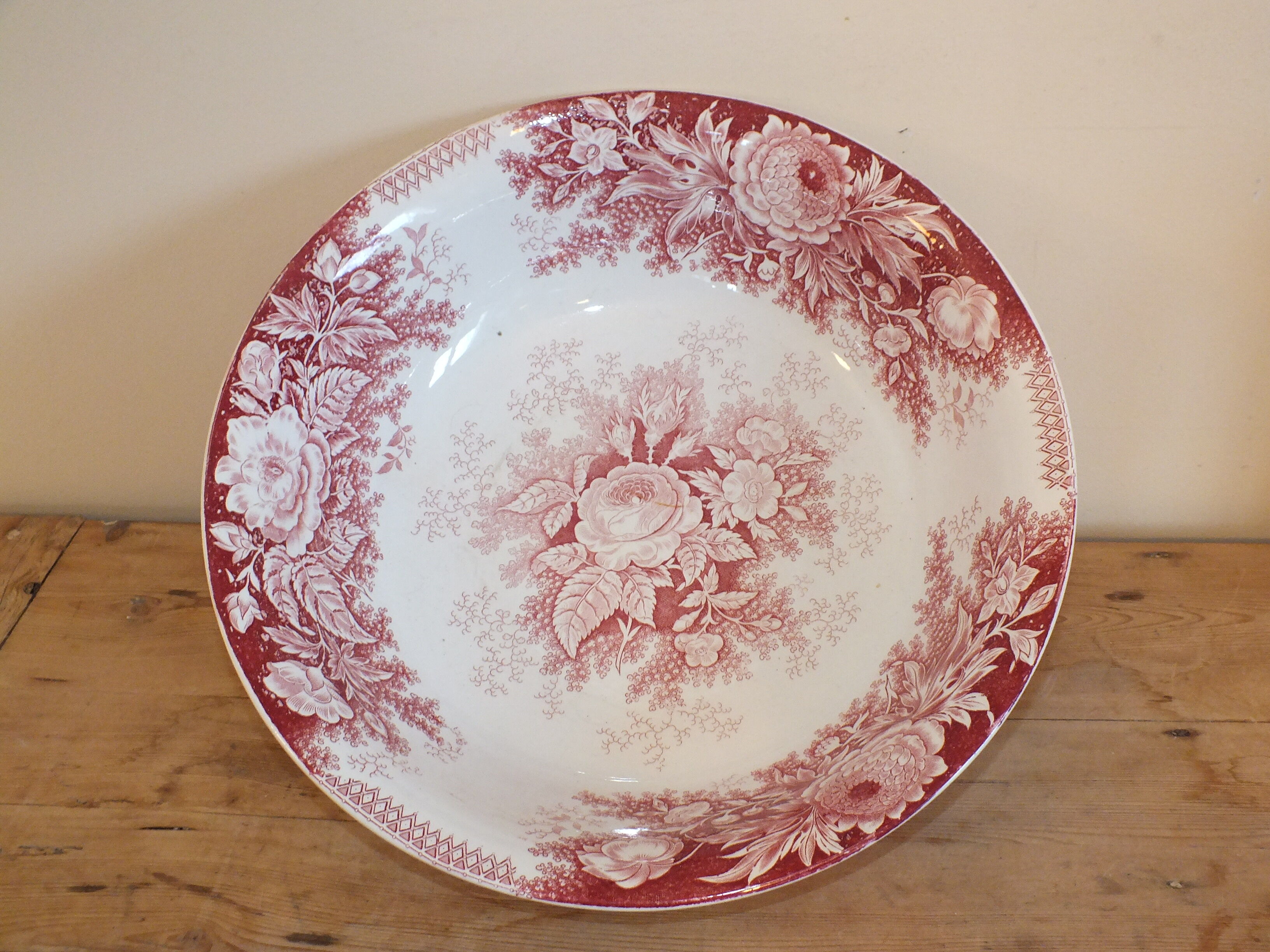 Bowl Sarreguemines U&C model Planter Pink
