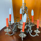 Chandelier Lucien Gau - Louis XIII model - solid bronze - 6 lights - r