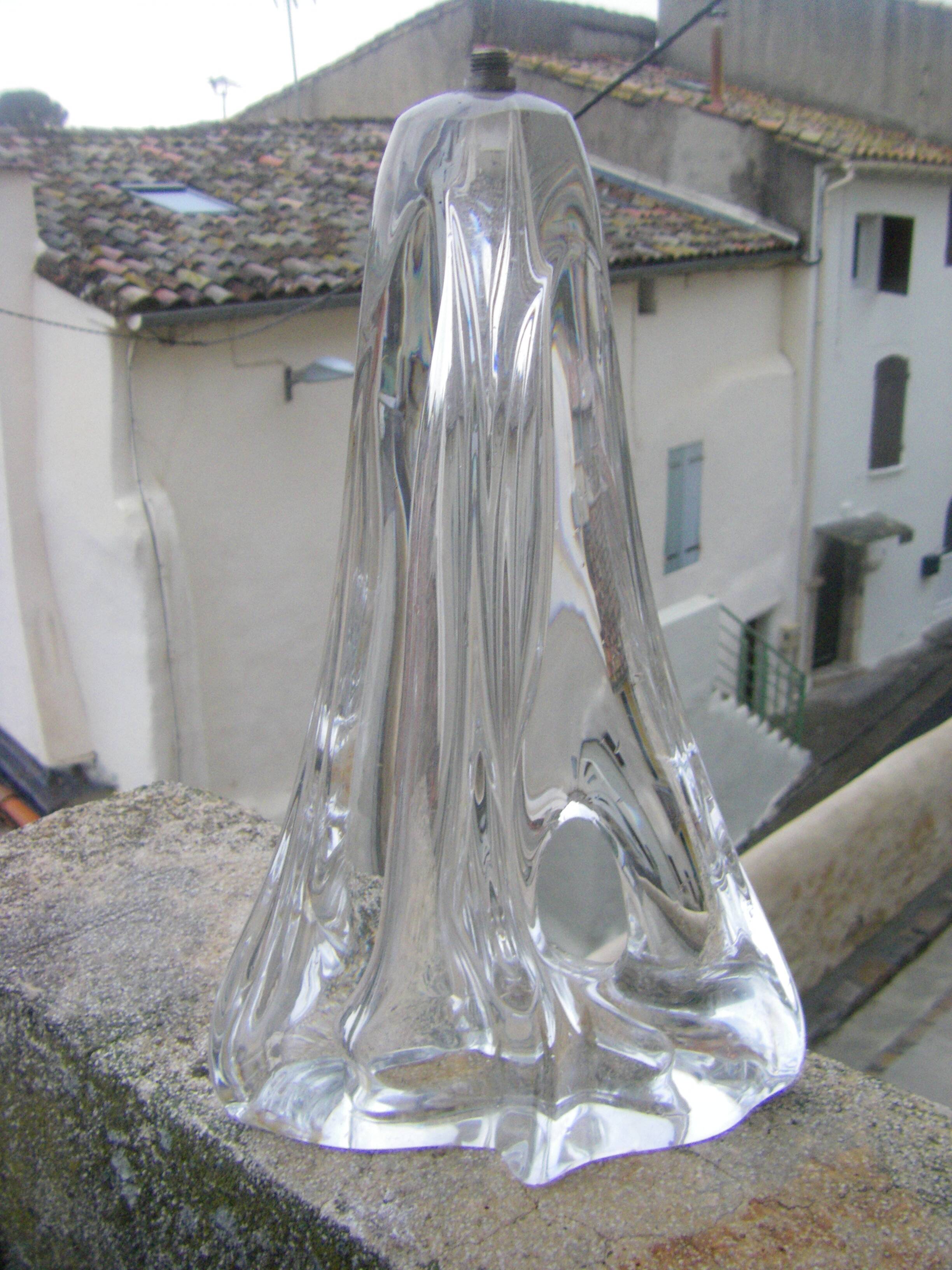 Daum crystal lamp base