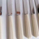 Set of 12 Bakelite table and dessert knives