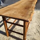 Farmhouse bench-table with a natural feel