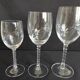 Flutes et verres cristal taillé