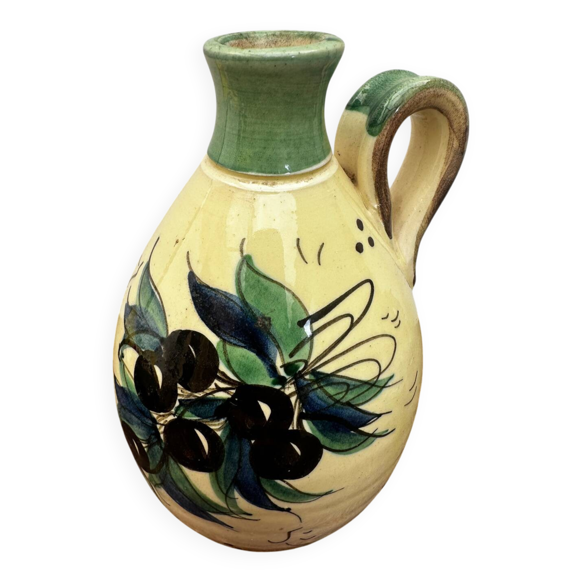 Pichet Pottery Grain De Sel - Pottery from Provence, France - Olive Decor