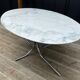 Table ovale marbre arabescato roche et bobois 1970