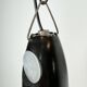 Industrial soviet white enamel pendant lamp, 1960s