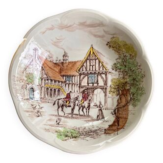 6 soup plates Gien France “Ludlow”