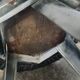 Vintage metal industrial stool