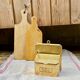 Solid brass salt box