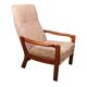 Danish Modern recliner armchair with folding footrest, 1960s