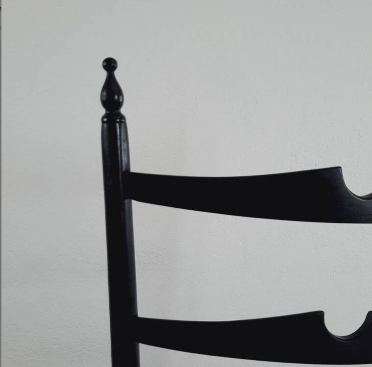 Pair of chiavarine chairs 40/50s high backrest