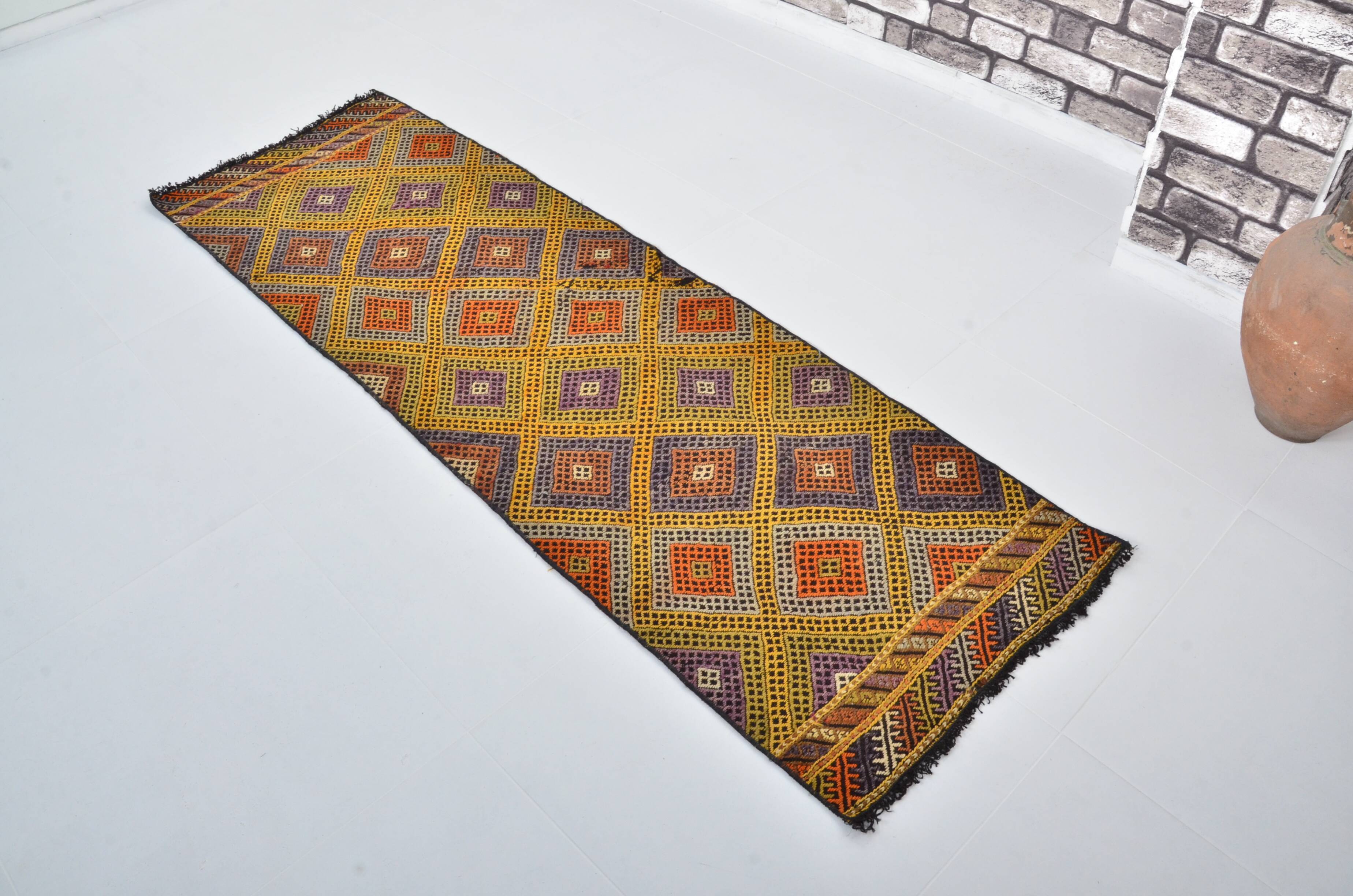 Handwoven Turkish Neutral Kilim sku 3400