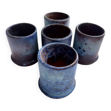 5 Bougeoirs en céramique