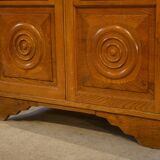 Brutalist oak wardrobe from the 1940s.